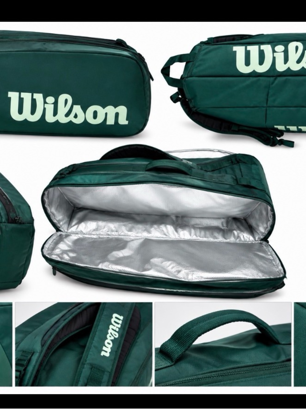 Wilson Blade V10 Super Tour 9 Pack Tennis Racket Bag Green WR8056301001 new